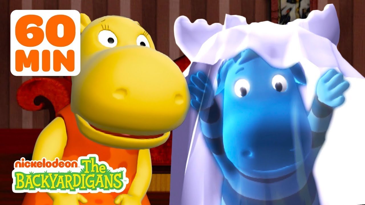Tyrone Is a Spooky Ghost & Scares Tasha! + Halloween Adventures! | 60 Minutes | The Backyardigans
