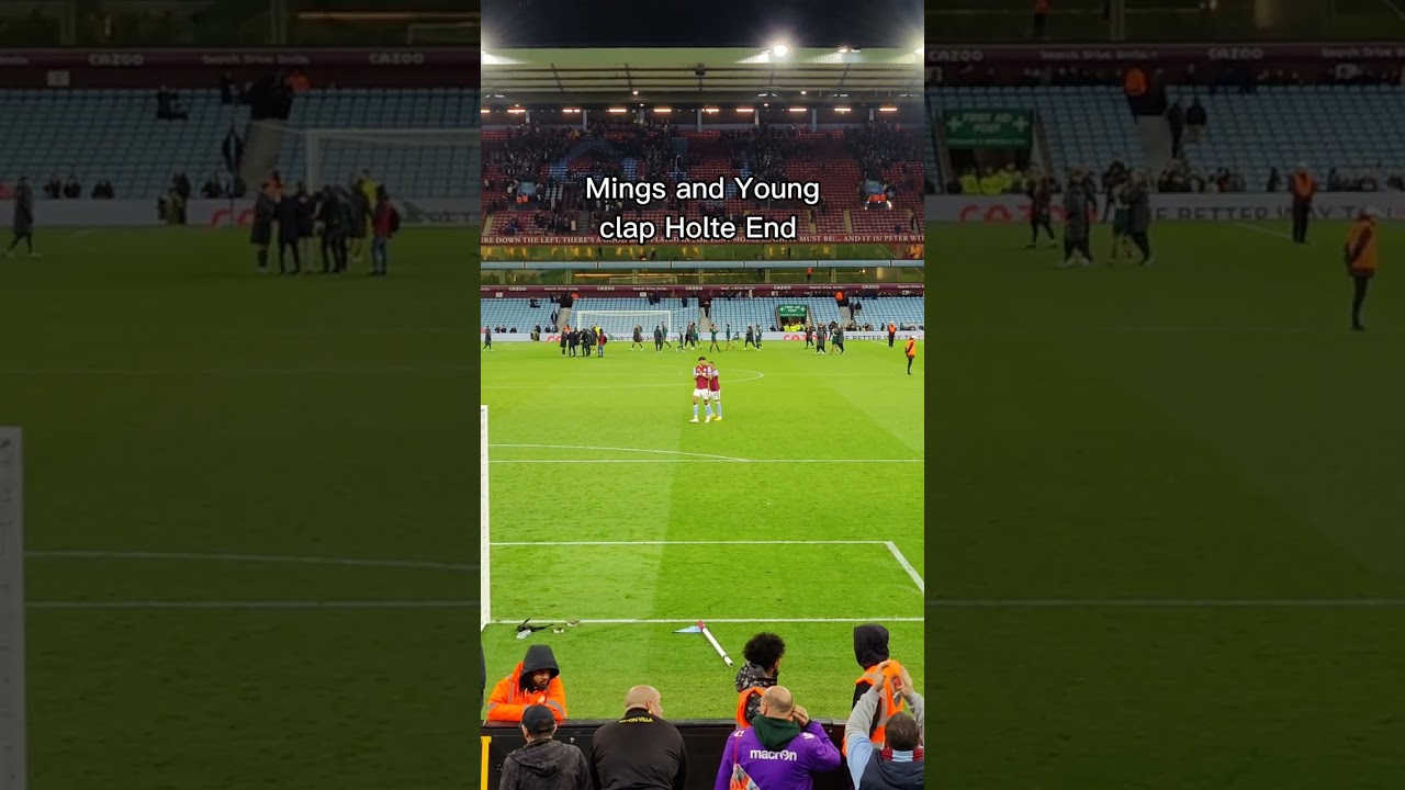 Tyrone Mings and Ashley Young CLAP Holte End after 3-1 Liverpool DEFEAT 🤕 #astonvilla