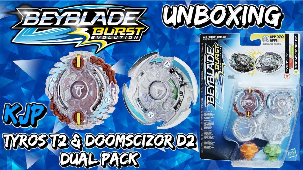 Tyros T2 & Doomscizor D2 Dual Pack (Unboxing, QR Codes, Review, & Battles!)