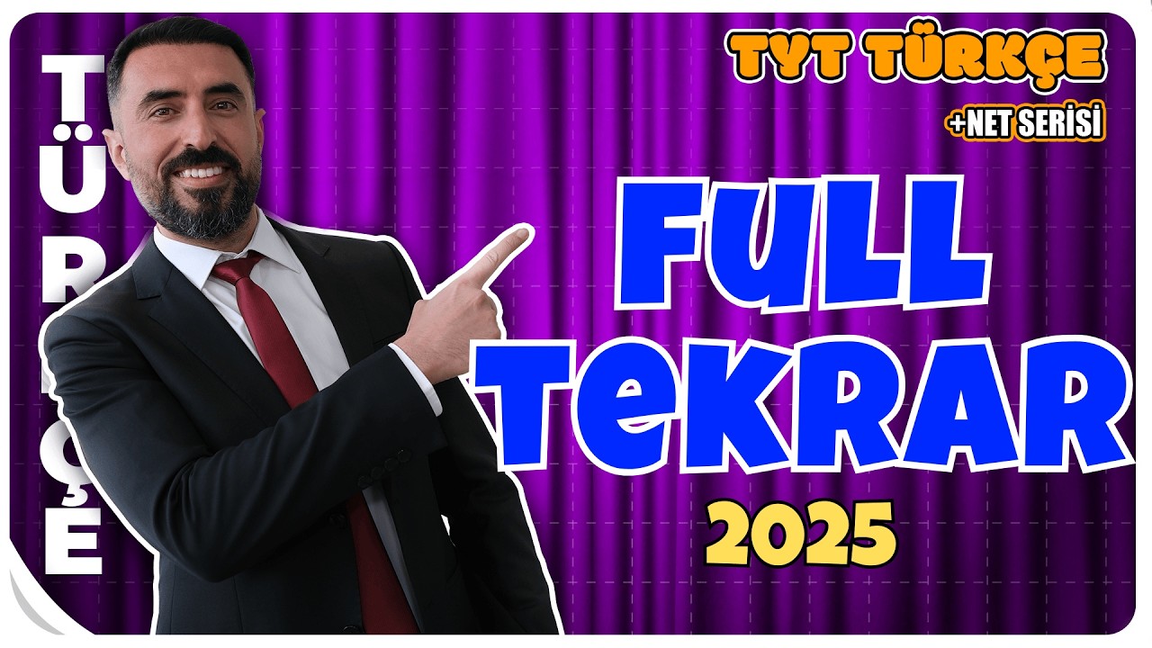 TYT TÜRKÇE FULL TEKRAR 🔥 3 Saatte Tüm Konular Genel Tekrar | 2025 Hedef: 40 Net!