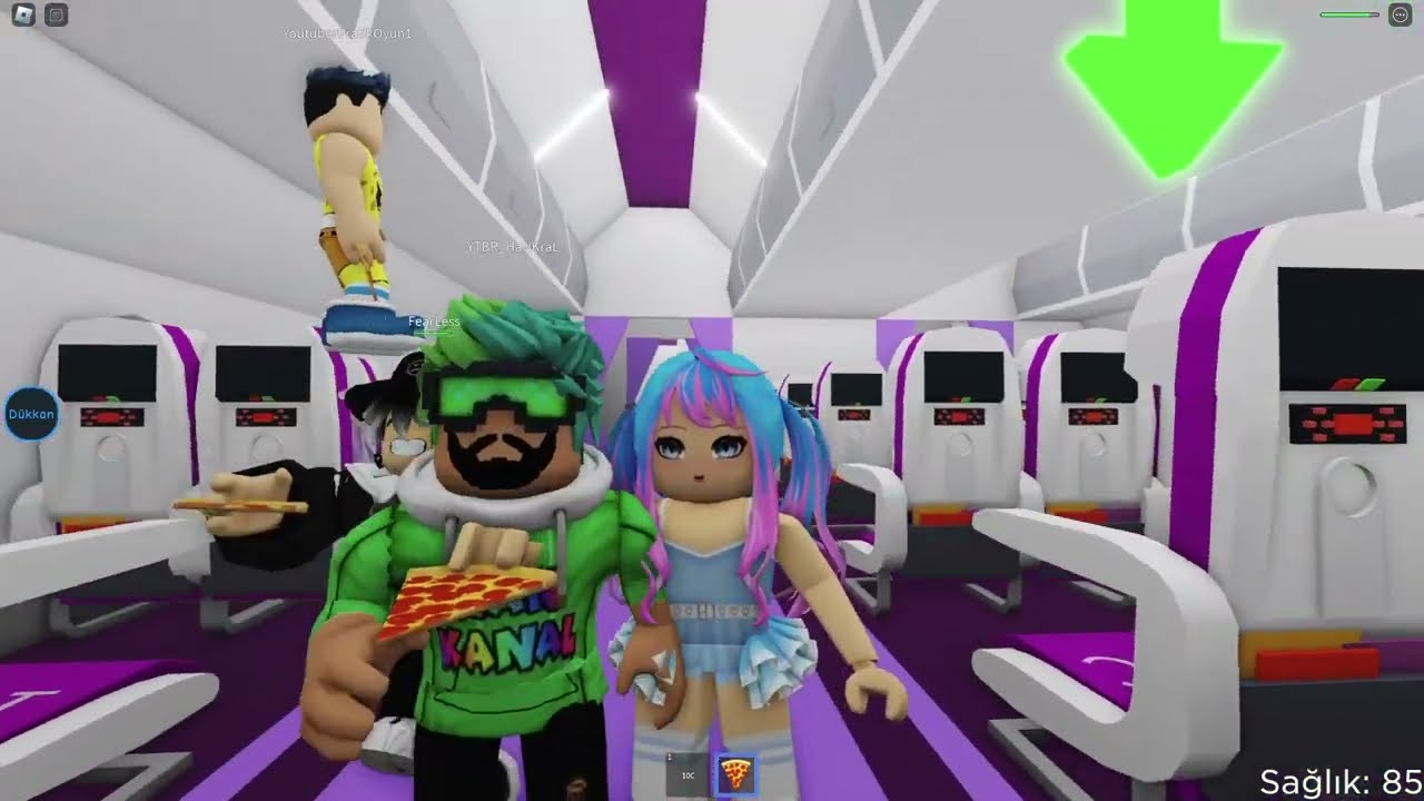 UÇAKTA CANAVAR 😱 ROBLOX BROOKHAVEN UÇAK HİKAYESİ @KubraNisaYoutube @HanKanaL