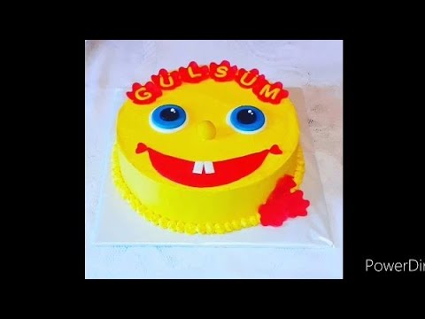 Uşaqlar üçün tort bəzəyi.