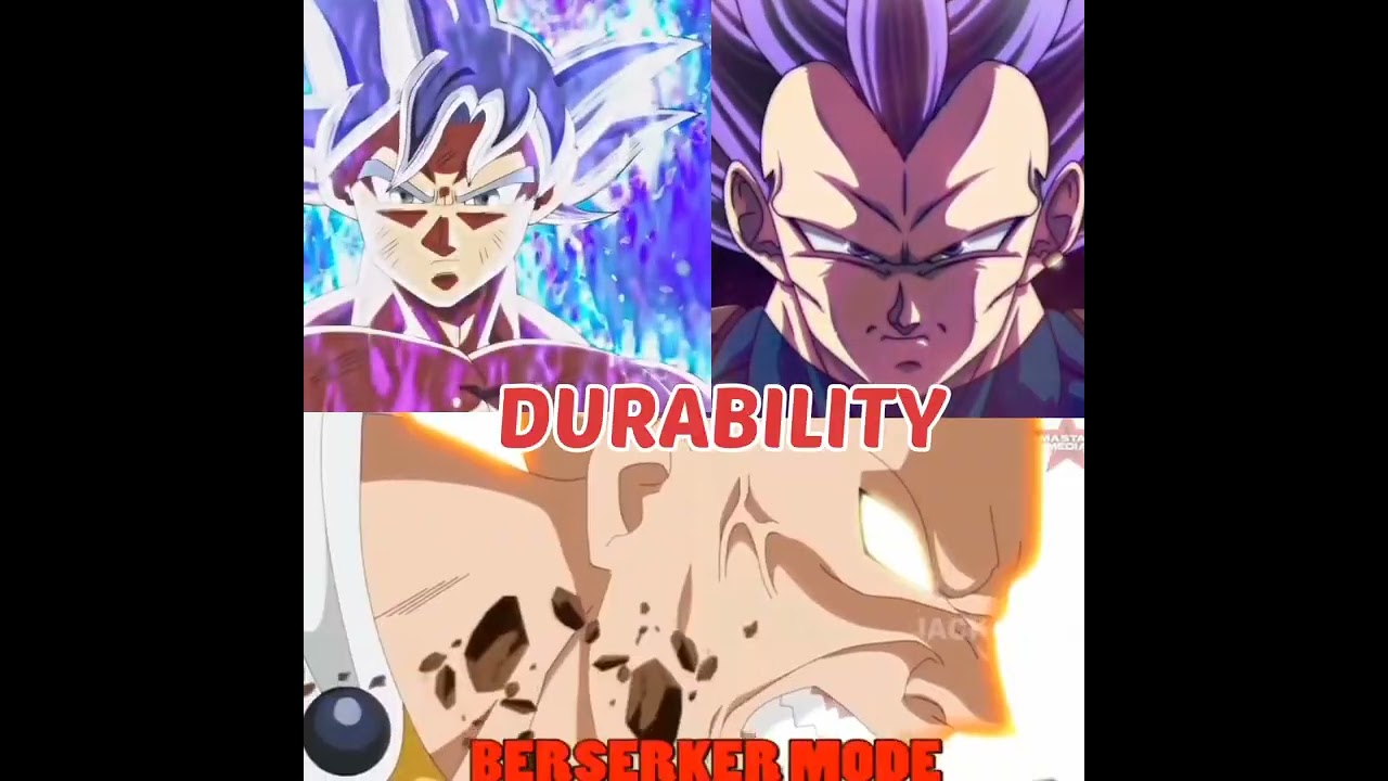 UE VEGETA Vs MUI GOKU Vs SAITAMA BERSERKER MODE||#anime #shorts #animewar