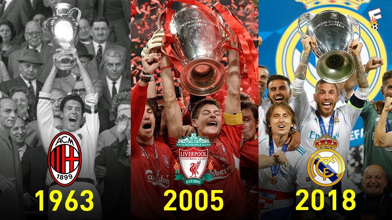 UEFA Champions League Winners 1956 - 2018 ⚽ Footchampion