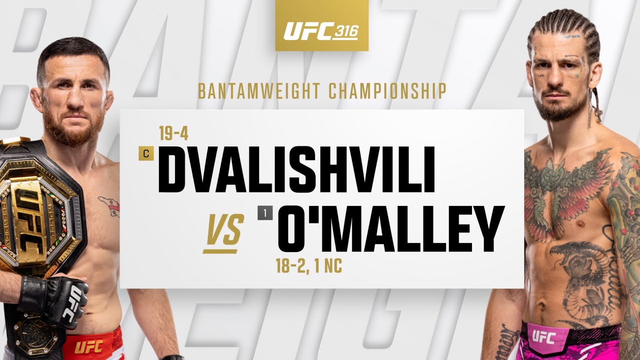 UFC 316: Merab Dvalishvili vs Sean O'Malley Highlights
