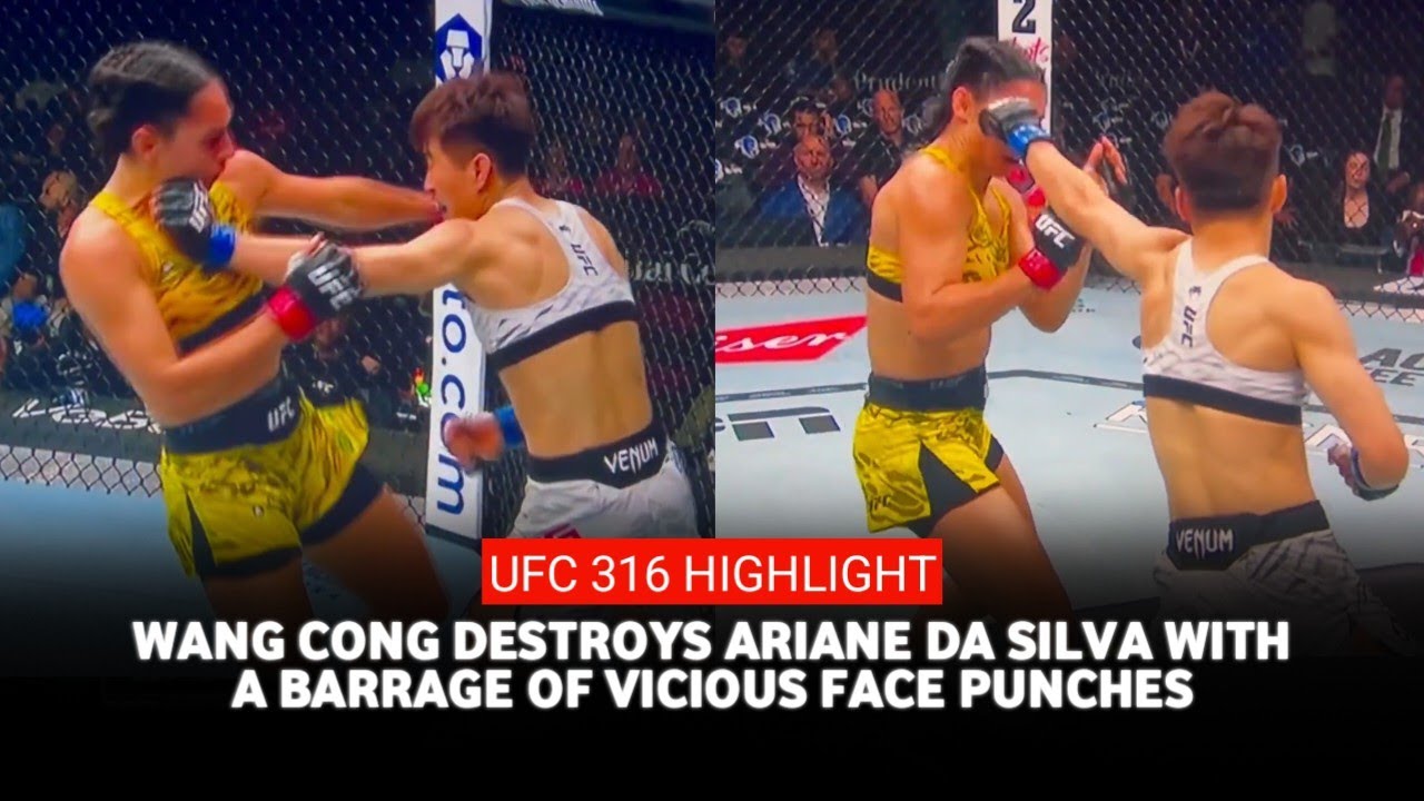 UFC 316 results: Nasty Calf Kicks Drive Wang Cong Past Ariane Da Silva