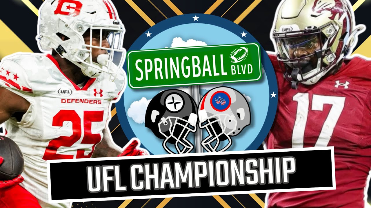 UFL CHAMPIONSHIP w/ Deon Jackson & Malik Turner | DC VS. MICHIGAN Preview & Picks | Springball Blvd