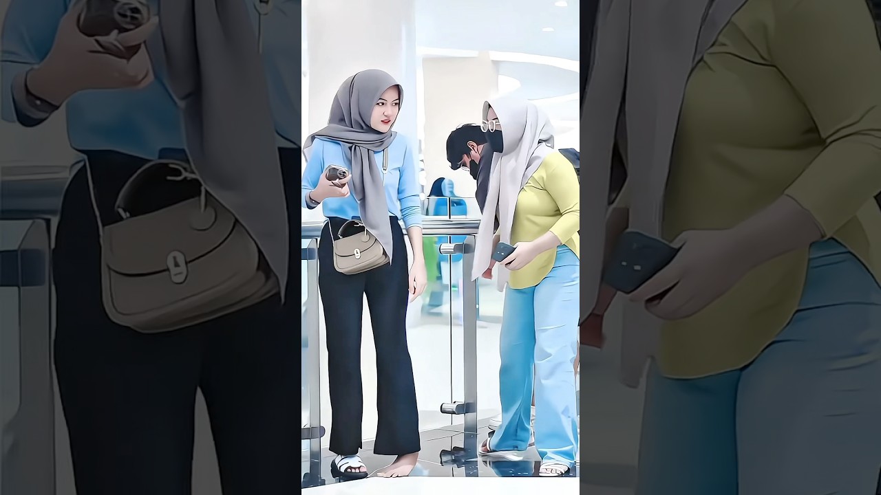 ukhti semok super cantik lucu banget ilang sepatunya bikin ngakak hahhaa