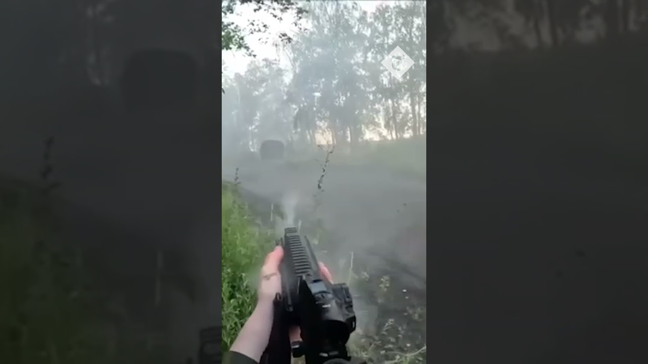 Ukrainian troops ambush Russian truck