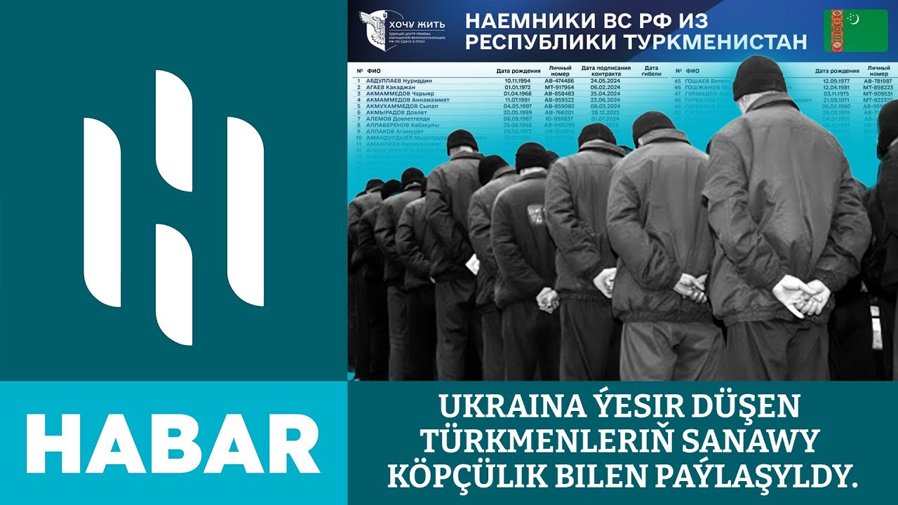Ukrayna'da yakalanan savaş esiri Türkmenlerin listesi kamuoyuyla paylaşıldı.