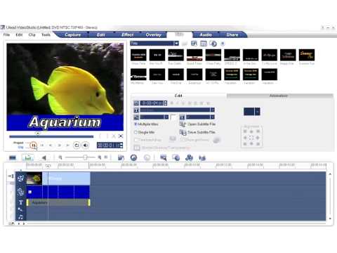 Ulead VideoStudio Video Tutorial - Titling Technique