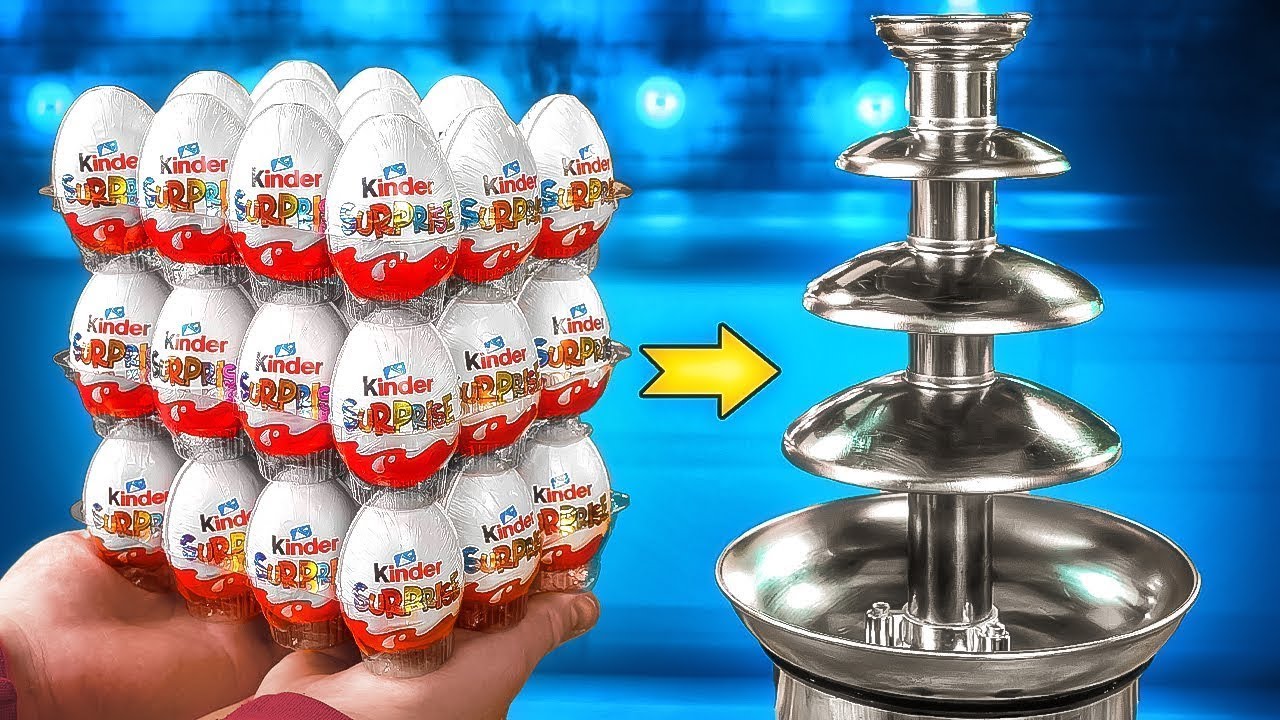 Ultimativer Brunnen von Kinder Surprises, Haribo Gummibärchen, Käse, Honig, Gummiwürmer von VANZAI