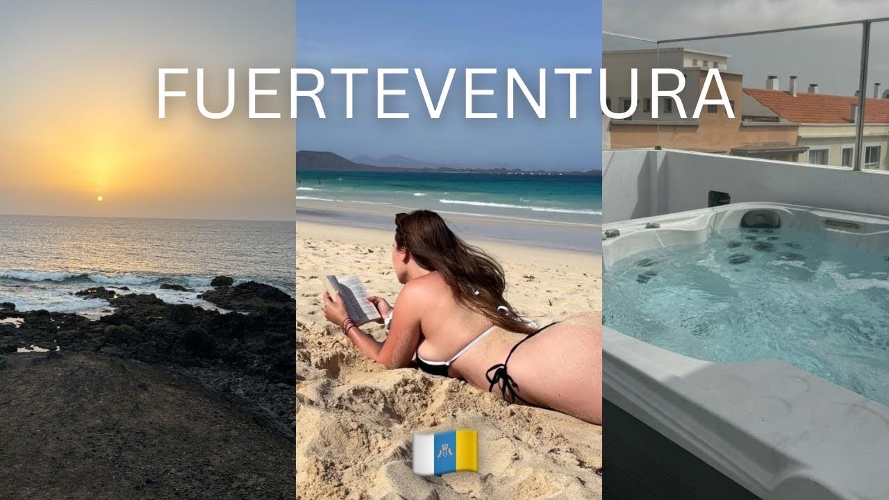 Un dia en Fuerteventura 🏝️ una playa increíble, comida rica y jacuzzi