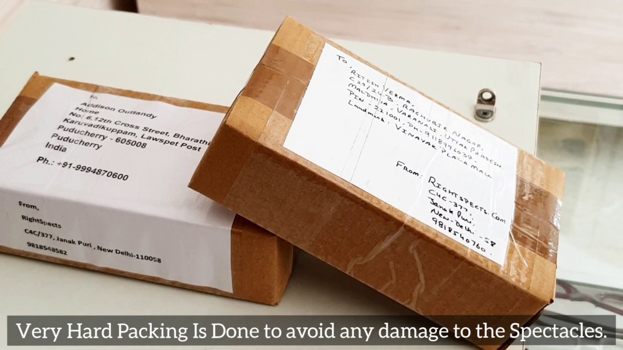 Unboxing | Packing | Of My Spectacles & Contact Lenses Send By My Customer | Must Watch .