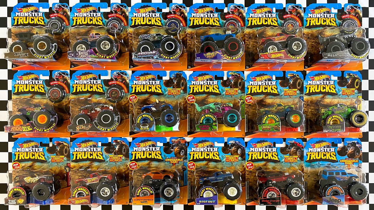 Unboxing 18 Hot Wheels Monster Trucks!