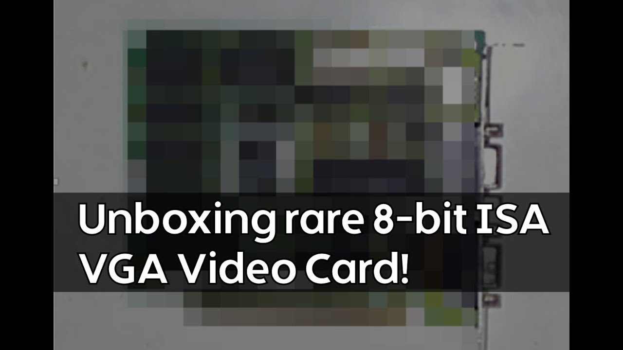 Unboxing a rare 8-bit ISA VGA Video Card for my 8088 PC!