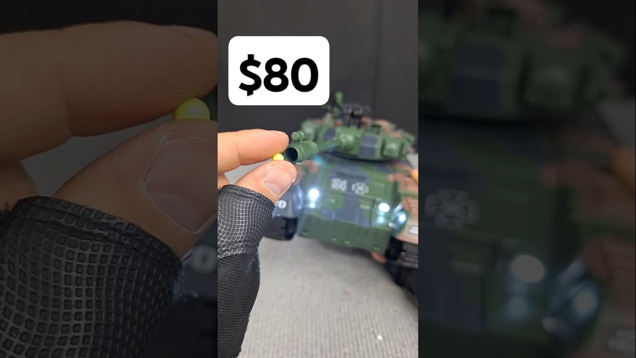 Unboxing a T-90 RC $80 Airsoft Tank with Smoke, Sound & BB Launcher! #cap #airsoft