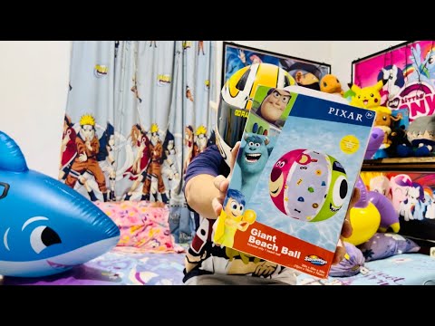 Unboxing an Inflate Disney Pixar Beach Ball from Swimways