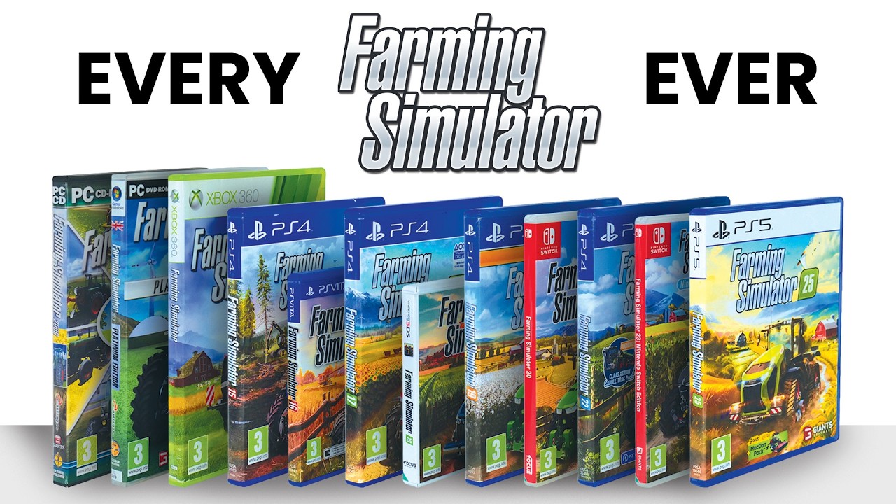 Unboxing Every Farming Simulator Ever (2008-2025 Evolution)