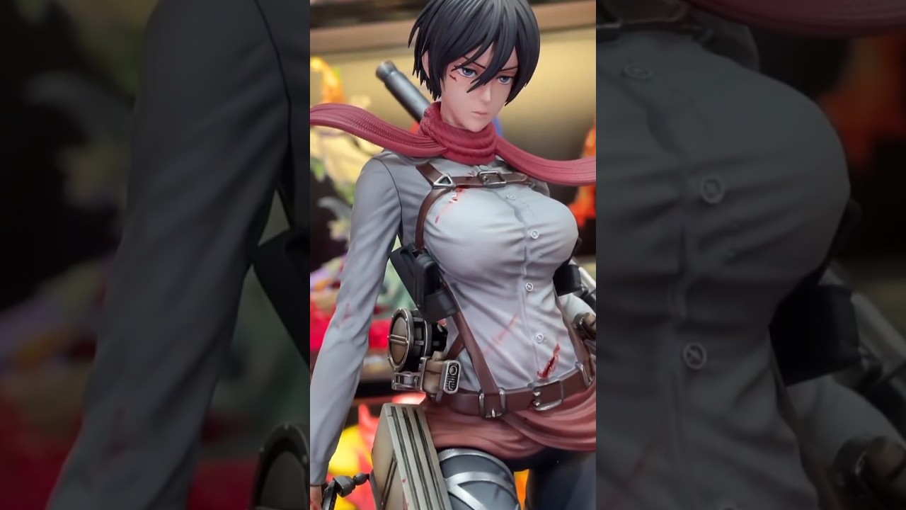 unboxing Mikasa Ackerman from attack on Titan 🔥🔥#mikasa #attackontitan #shorts
