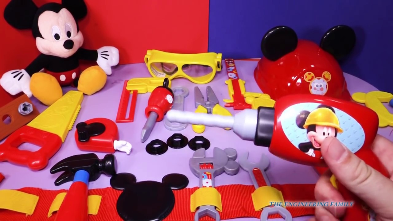 Unboxing the Mickey Mouse Clubhouse  Mousekadoer Tool Kit Toys