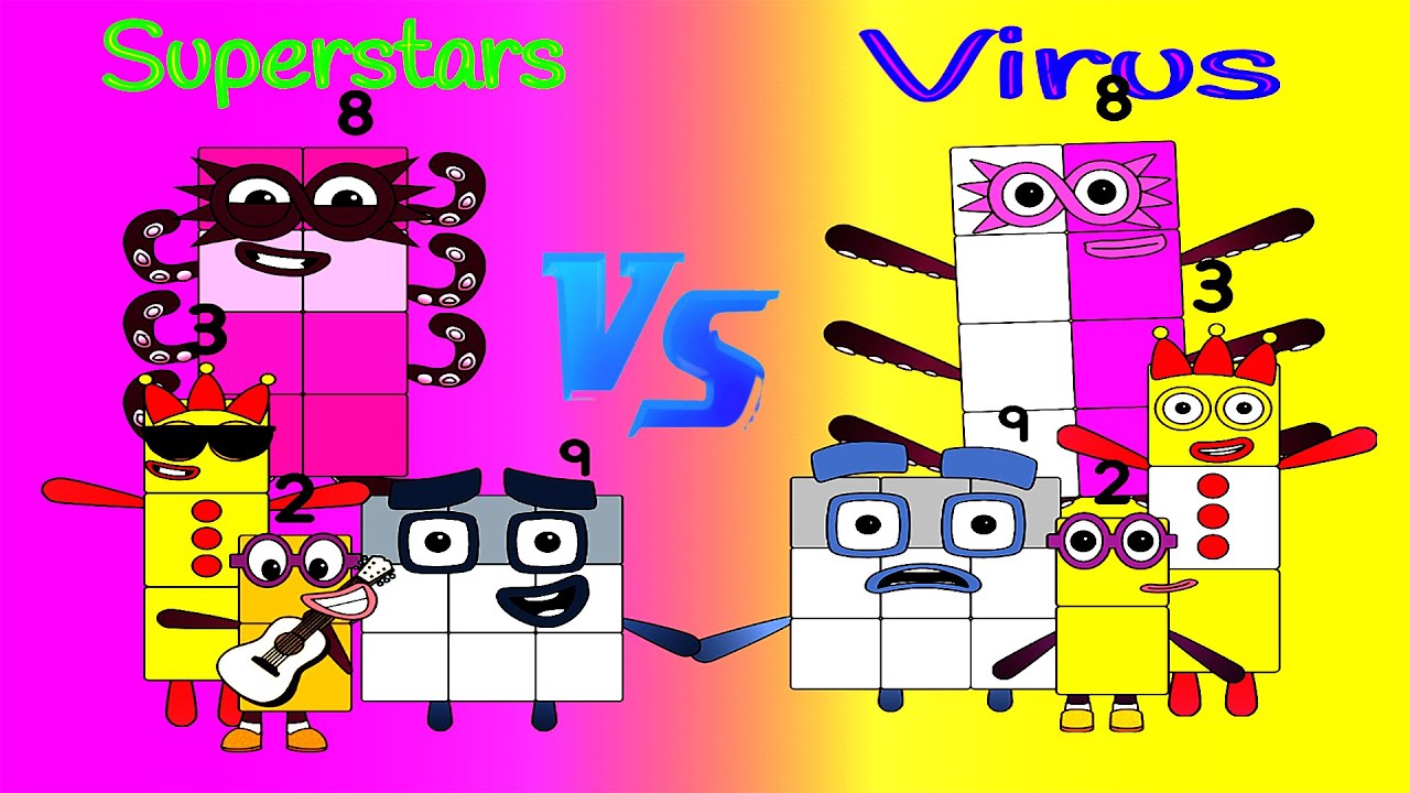 Uncannyblocks Band Superstars Different Season 1  (1-50) Vs  Band Virus Different Remix. Who win ?