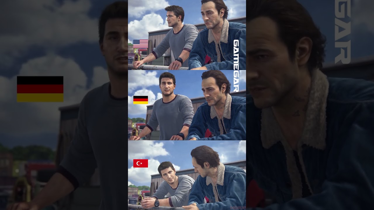 Uncharted 4'ün 3 farklı dilde dublajı