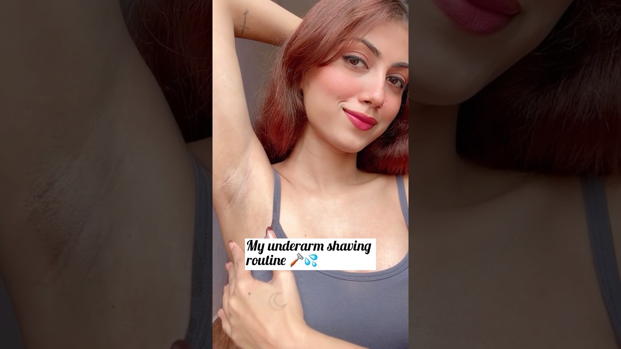 Underarm care🪒#underarmcare#underarms#shaving#shavingroutine#shorts#underarmhairremoval