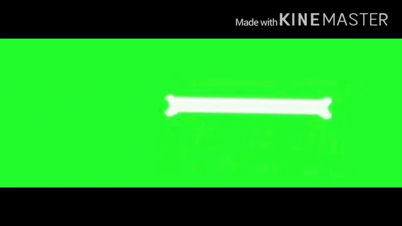 Undertale bone green screen