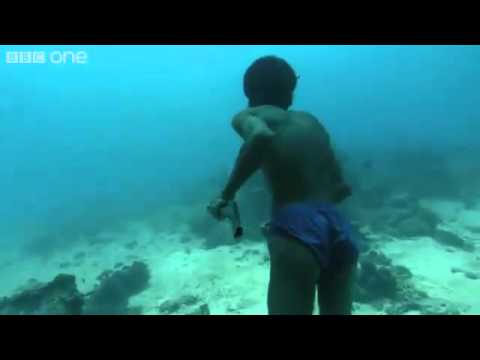 Underwater Hunter Goes Deep Without Air