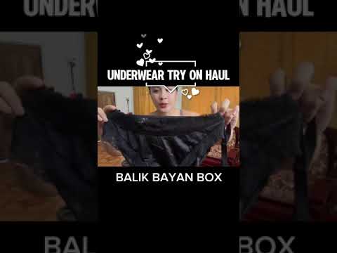 UNDERWEAR TRY ON HAUL | GALING BALIK BAYAN BOX | JULIA EVANGELINE UNITE