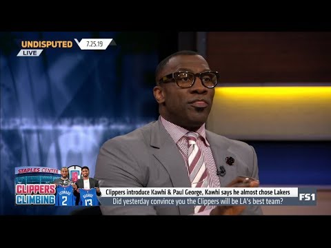 UNDISPUTED [BREAKING NEWS] Clippers introduce Kawhi & George, Kawhi says he almost chose Lakers