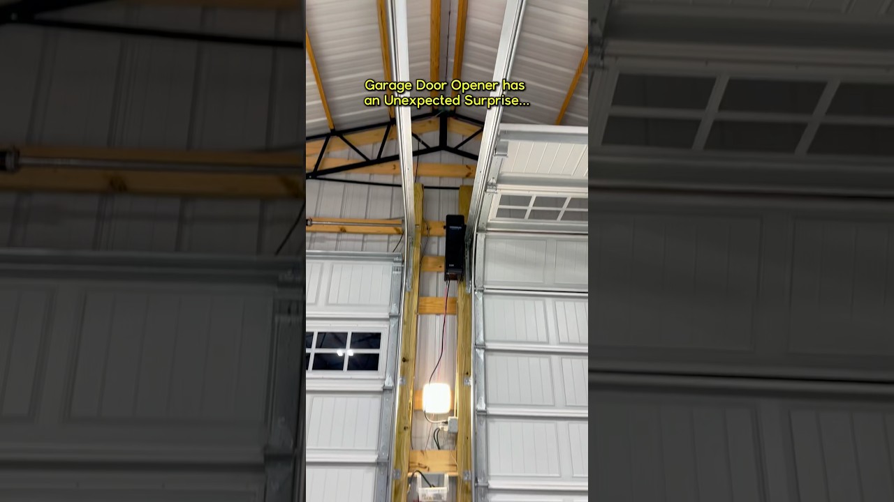 Unexpected Garage Door Surprise.... 😯