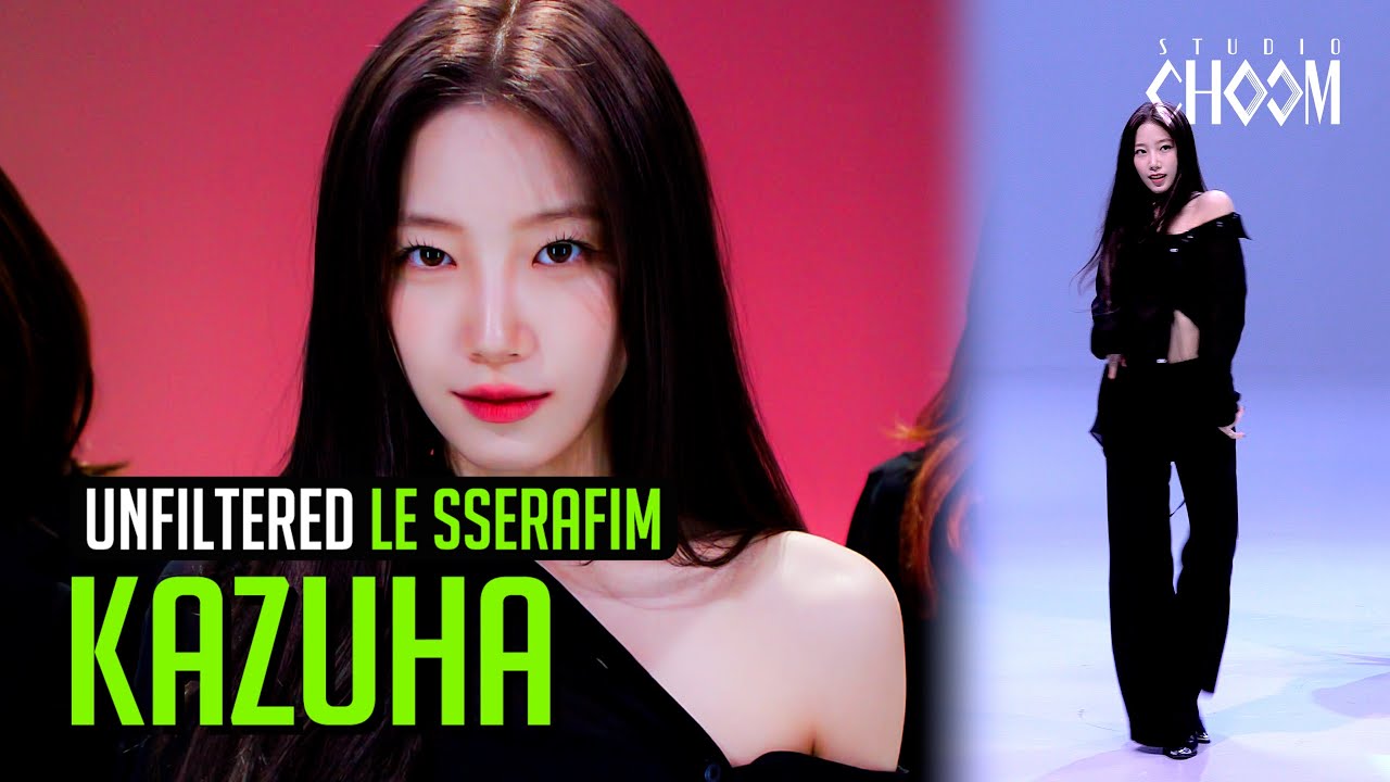 [UNFILTERED CAM] LE SSERAFIM KAZUHA(카즈하) 'HOT' 4K | STUDIO CHOOM ORIGINAL