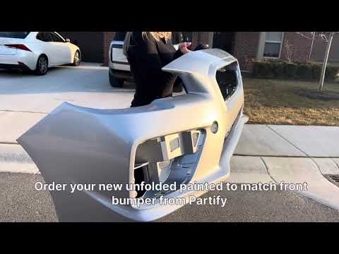 UNFOLDED Front Bumper from Partify vs. FOLDED Front Bumper from Competition 😱