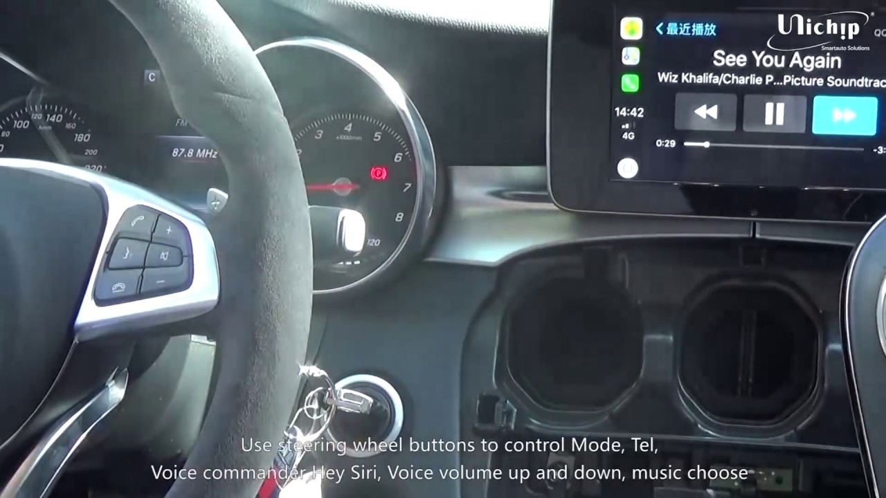 UNIchip Mercedes C300 NTG5.2 Apple CarPlay Retrofit Audio 20 Plug and Play