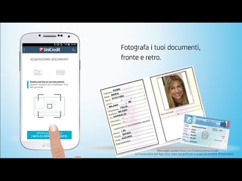 UNICREDIT - Aprire un conto scattandosi un selfie