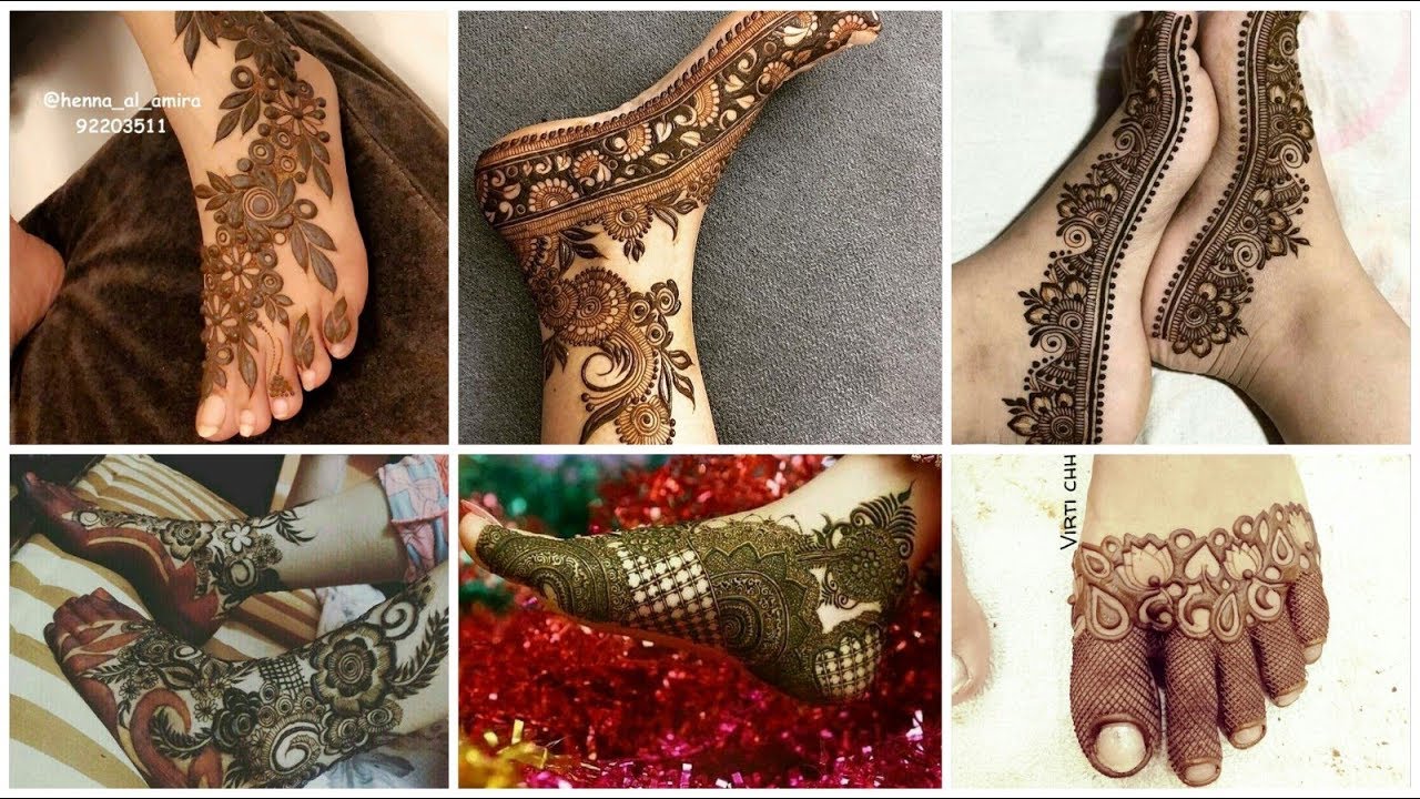 Unique & Stylish Feet Mehndi Designs Collection