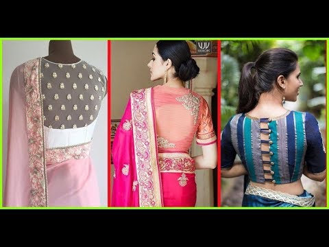 Unique blouse neck pattern 2018 | Latest boat neck designs |  fancy sleeves designs for blouse