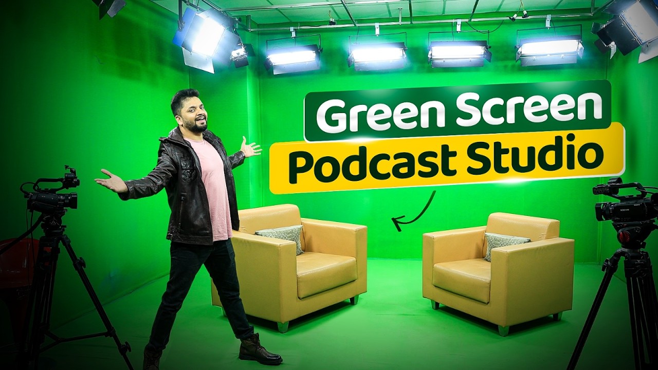 Unique Green Screen Podcast Studio Setup: Pro Video Podcast Guide!