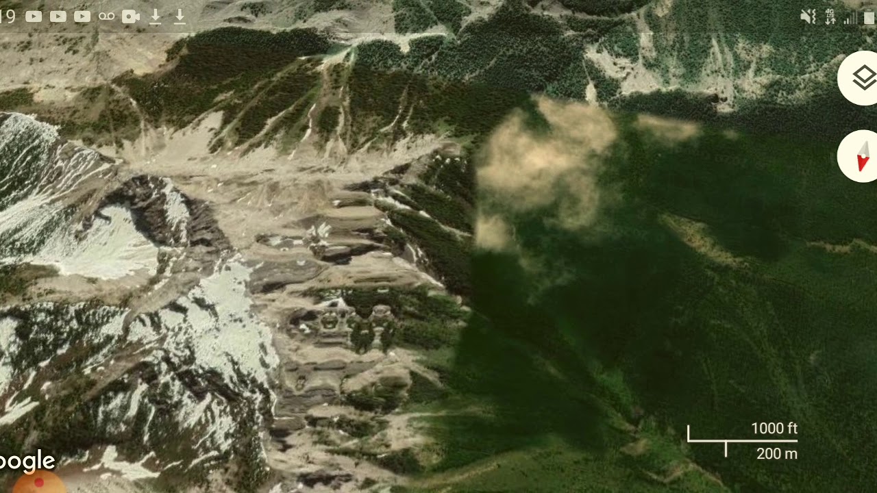 Unknown Ruins discovered in British Columbia.  Statues and structures. on top of a secluded mountain