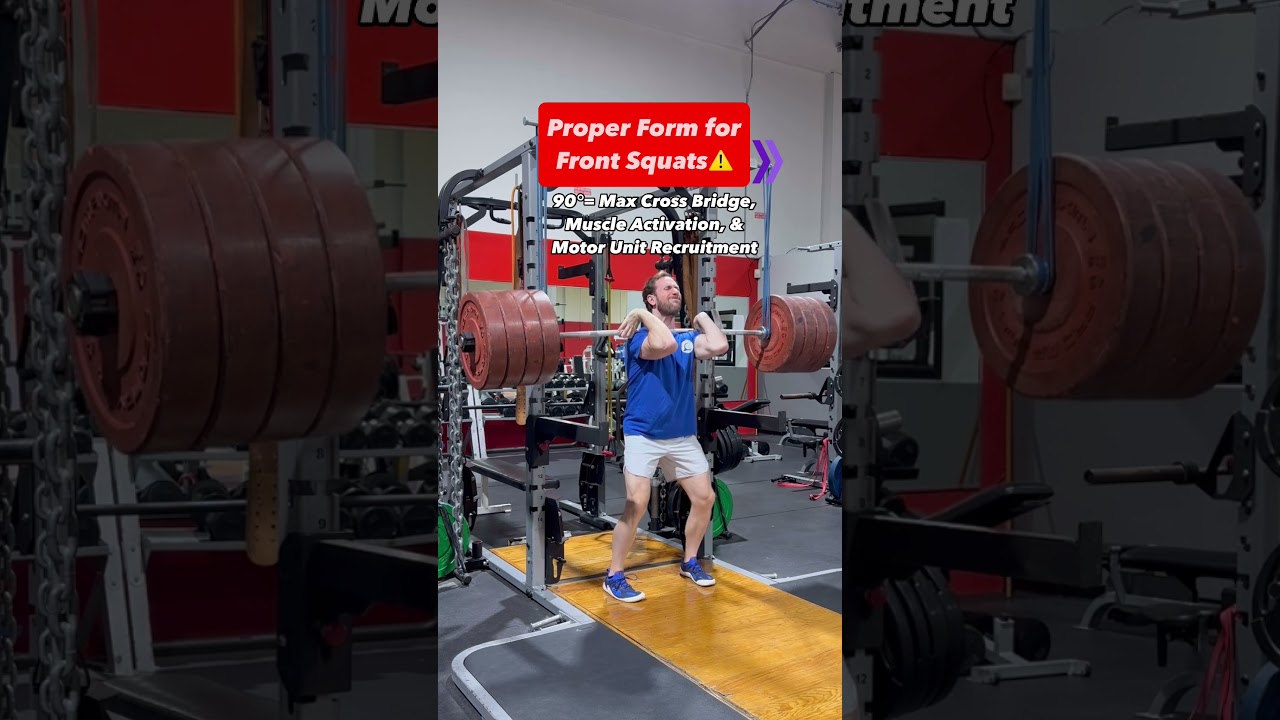Unless You're an Olympic Weightlifter, This is Proper FRONT SQUAT Form
