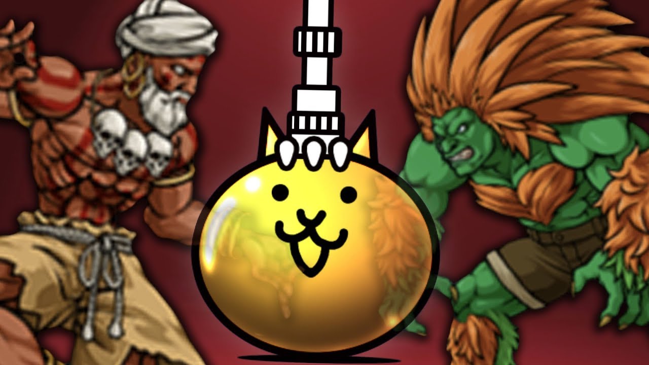 Unlocking Street Fighters in Battle Cats! (Luckiest Draw EVER)