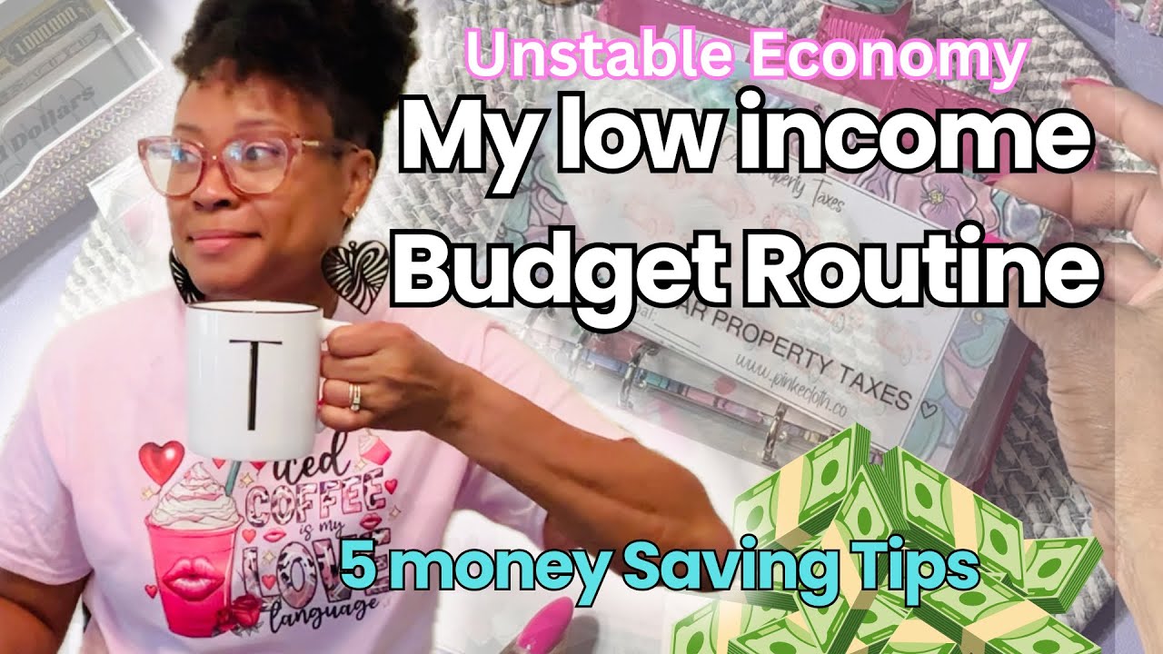 UNSTABLE economy | HOW I budget when Money Is tight | 5 TIPS | Low Income MONEY ROUTINE JUNE 2025