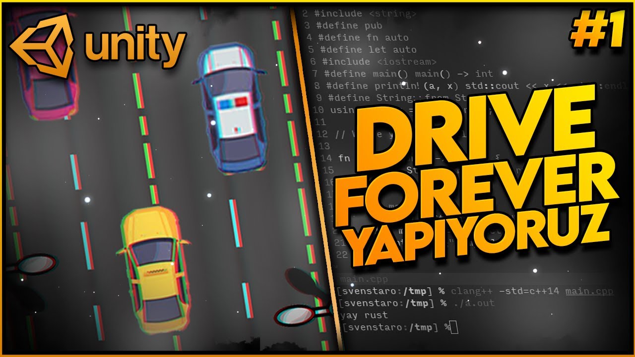 UNİTY 2D OYUN GELİŞTİRME EĞİTİMİ - DRIVE FOREVER [#1] (2D ARABA OYUNU) 🚗