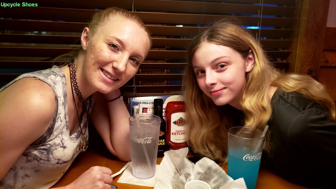 Upcycle Shoes: Elizabeth and Brittney dinner together