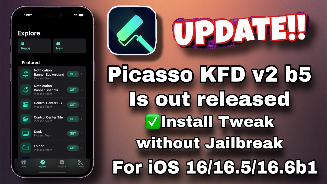 {Update Picasso KFD v2.0 beta 5 is out released} for 12-A16 on iOS 16.0 - 16.5&16.6b1