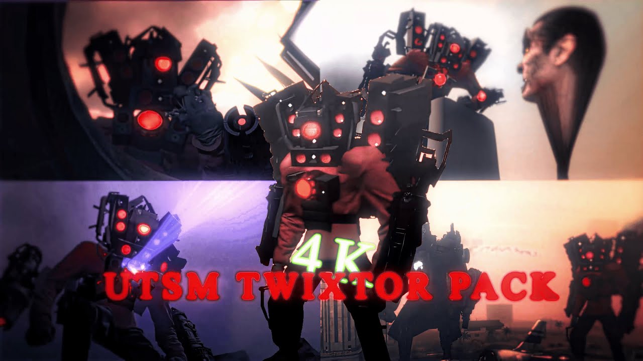 Upgraded titan speakerman twixtor pack  | | 4K 60 fps