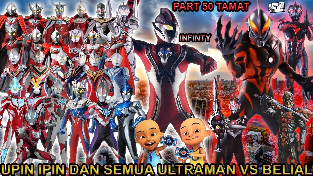 UPIN IPIN & SEMUA ULTRAMAN MELAWAN BELIAL !!! (PART 50 TAMAT) - GTA ULTRAMAN INDONESIA