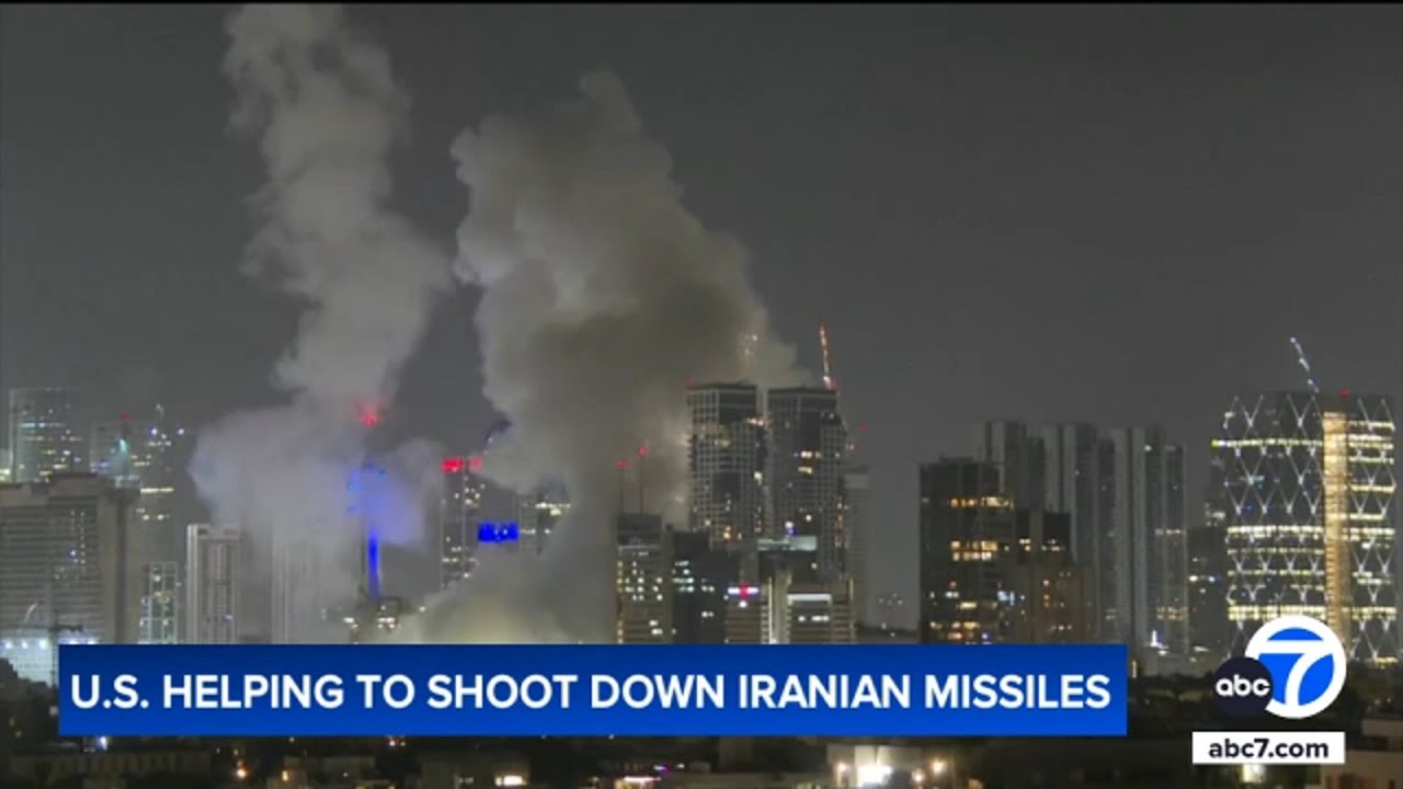 US assisting in shooting down Iranian missiles headed to Israel